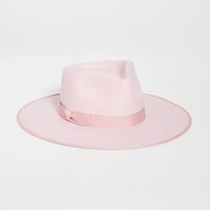 Lack of color pink rancher hat